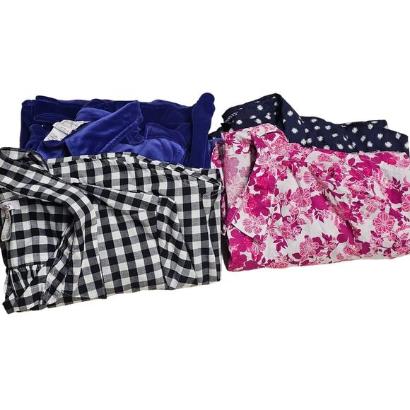 Roaman's Button Down Shirt Assorted Tops 4 Pieces Set Women's Plus Long Sleeve - Picture 2 of 9